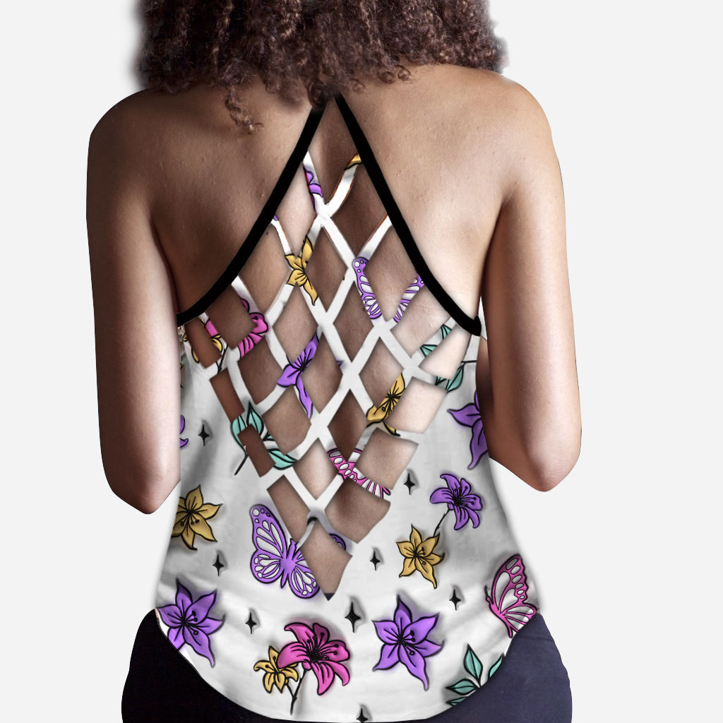Verarsche es und finde es heraus – personalisiertes Totenkopf-Kreuz-Tanktop