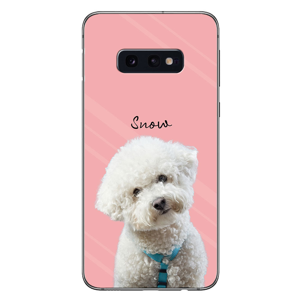 Lovely Dog Cat Pet Portrait - Personalized Dog Clear Phone Case