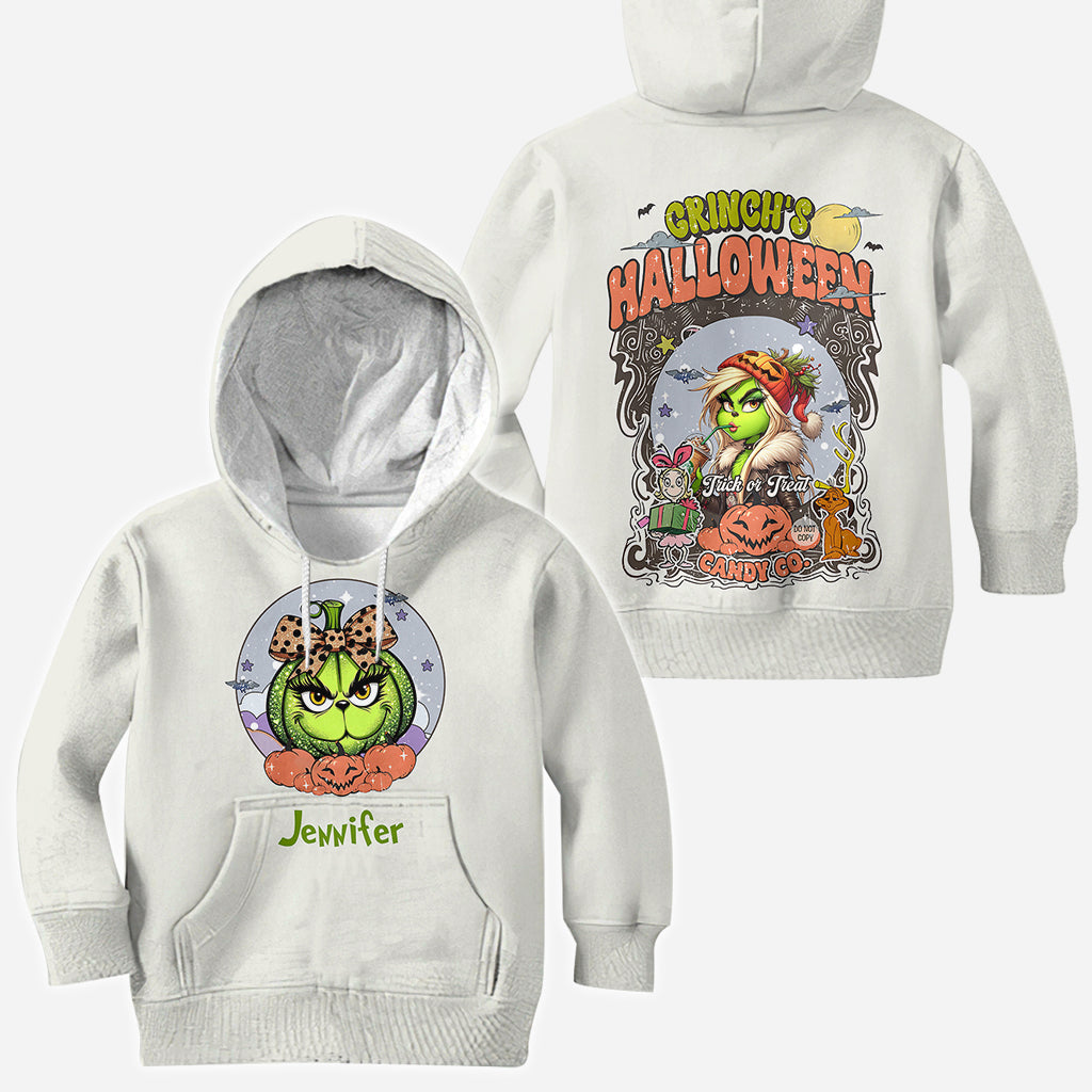 Grüne Kürbismama – Beliebiger Titel – Personalisiertes „Stole Christmas All Over“-Shirt