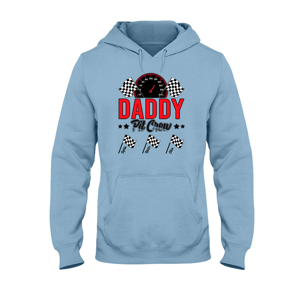 Daddy's Pit Crew Rennflaggen – Personalisiertes Renn-T-Shirt und Hoodie