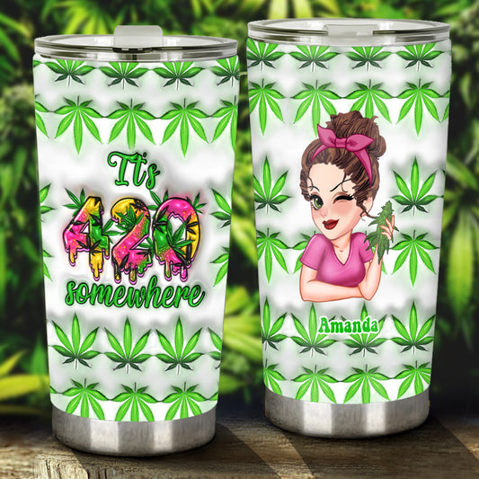 Irgendwo ist 420 – personalisierter Weed-Becher
