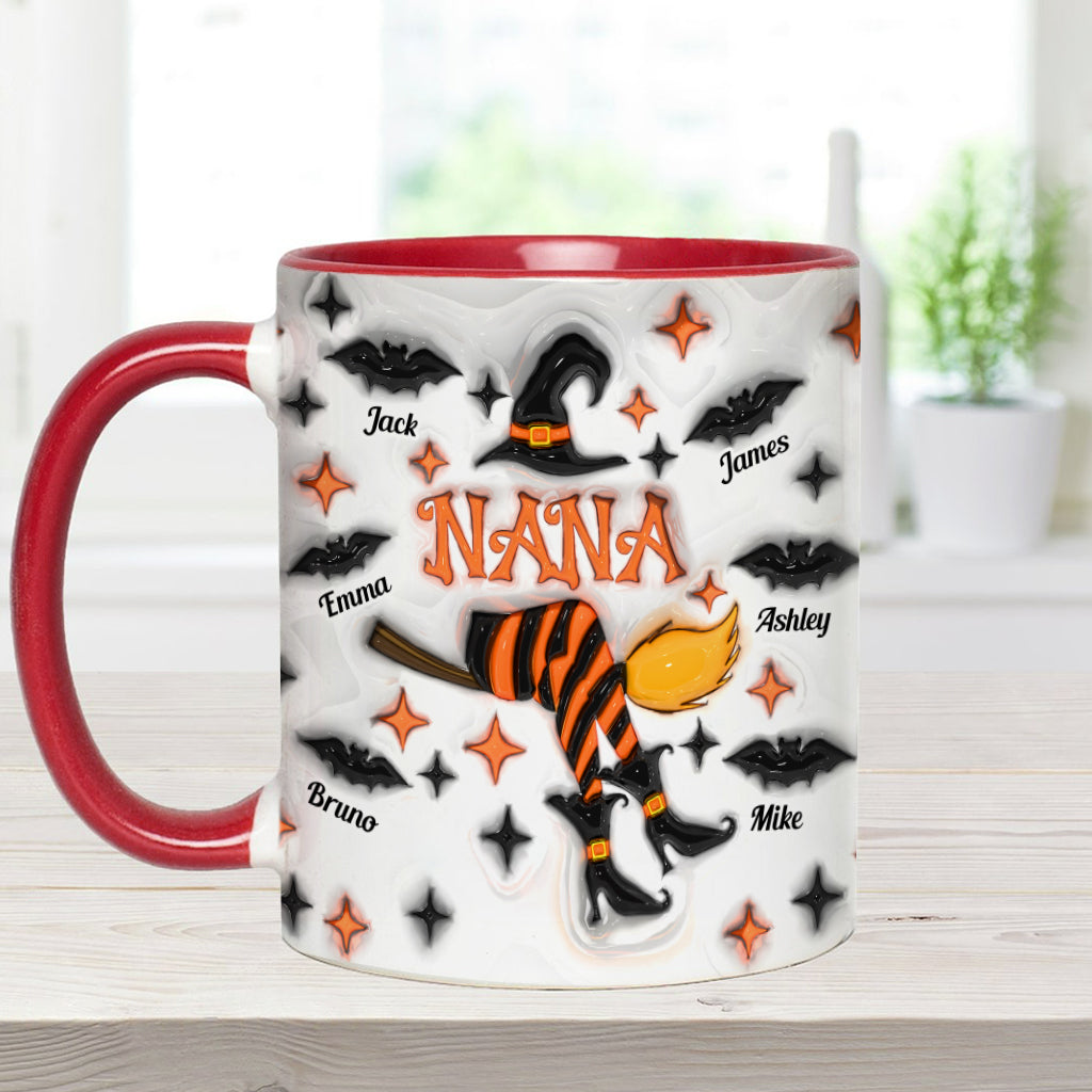Oma-Leben / Oma-Leben / Mama-Leben... - Personalisierte Tasse mit Oma-Akzent