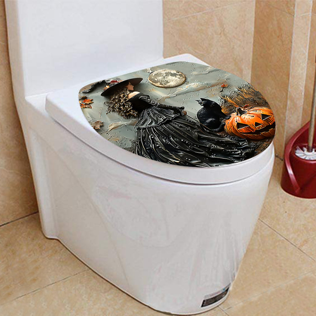 Wunderschönes Hexen-Badezimmer-Set mit Vorhang und Fußmatten