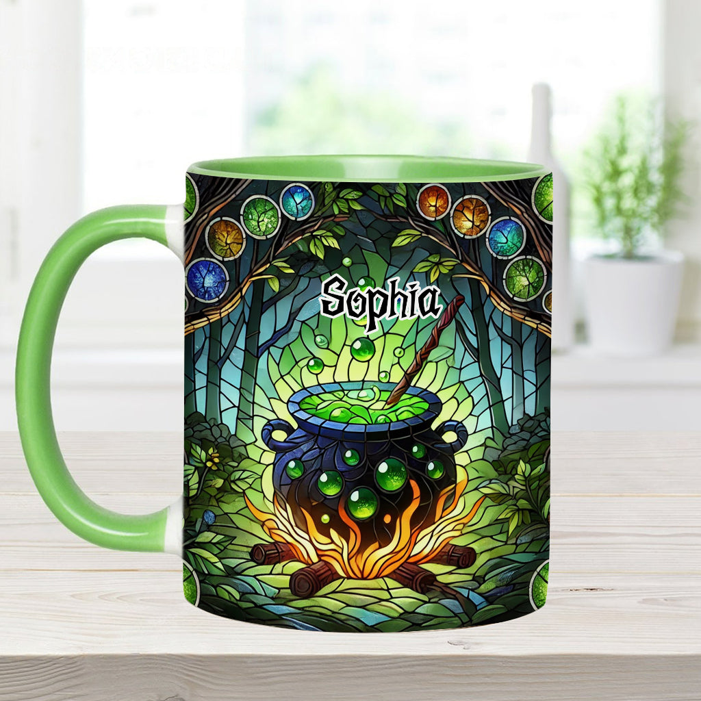 Witch's Cauldron - Personalized Witch Accent Mug
