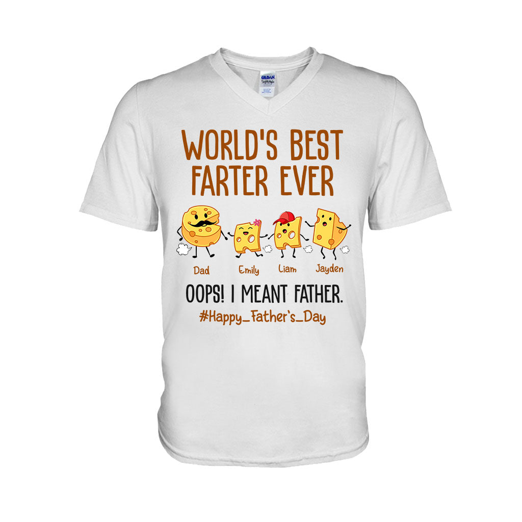 Der beste Furzer der Welt – Lustiger Käse – Personalisiertes Vater-T-Shirt und Hoodie