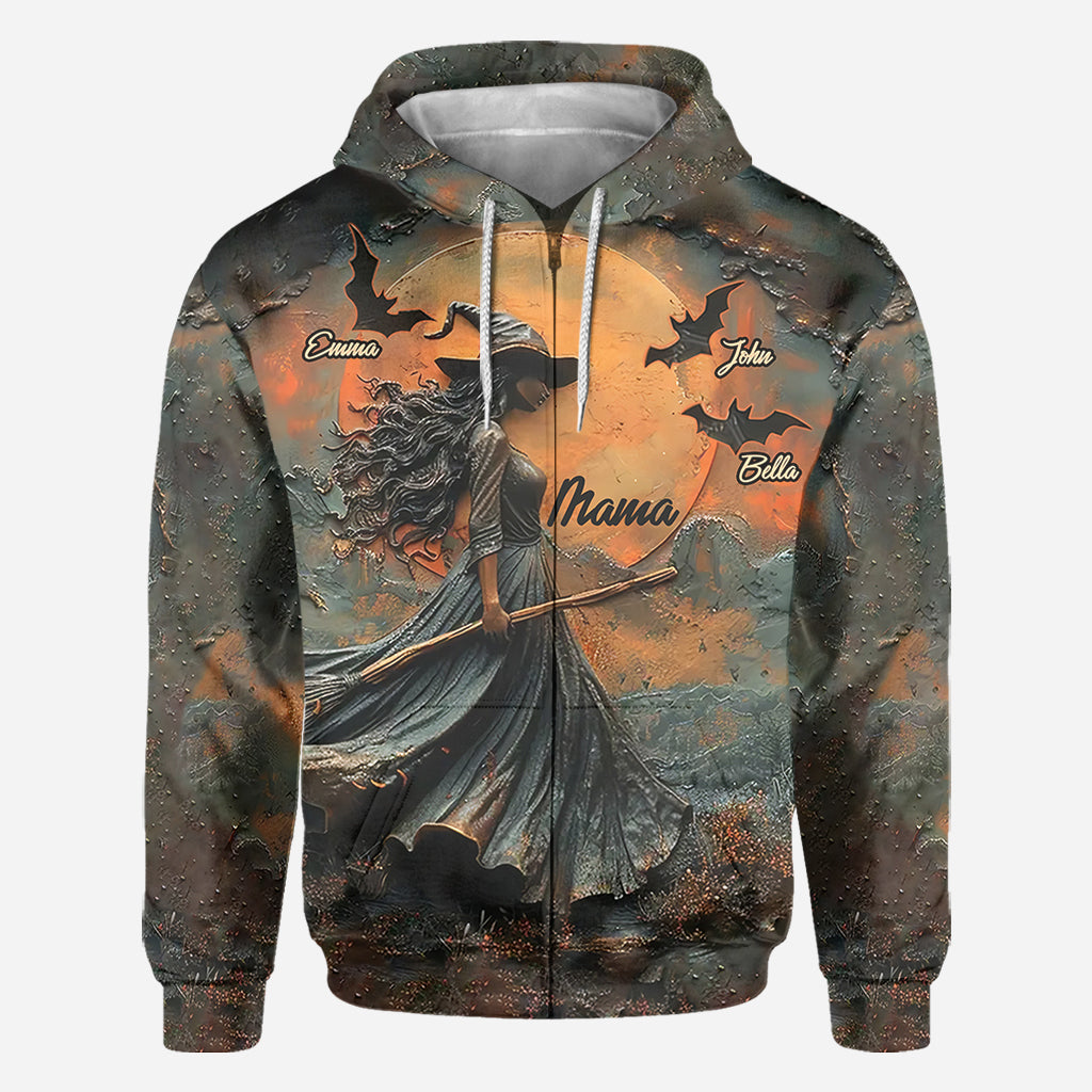 Fröhliches Halloween – Personalisiertes Mutter-T-Shirt