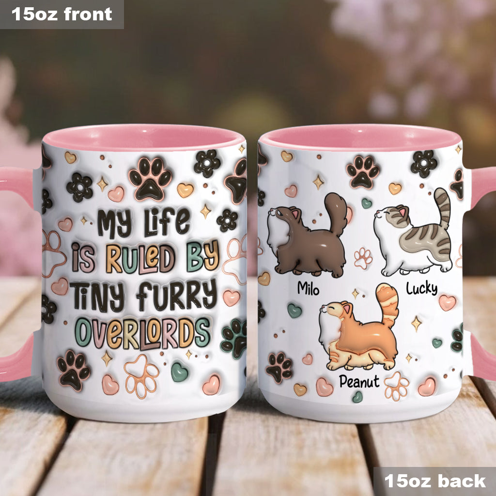 Winzige pelzige Herrscher – Personalisierte Tasse mit Katzenmotiv