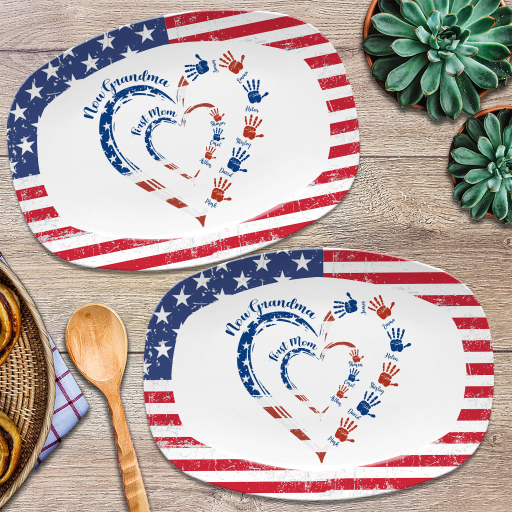 Erst Mama, jetzt Oma – personalisierter Oma-Teller