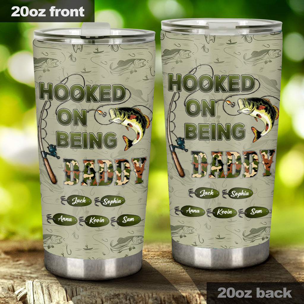 Begeistert vom Vater-/Opa-Sein... - Personalisierter Angelbecher