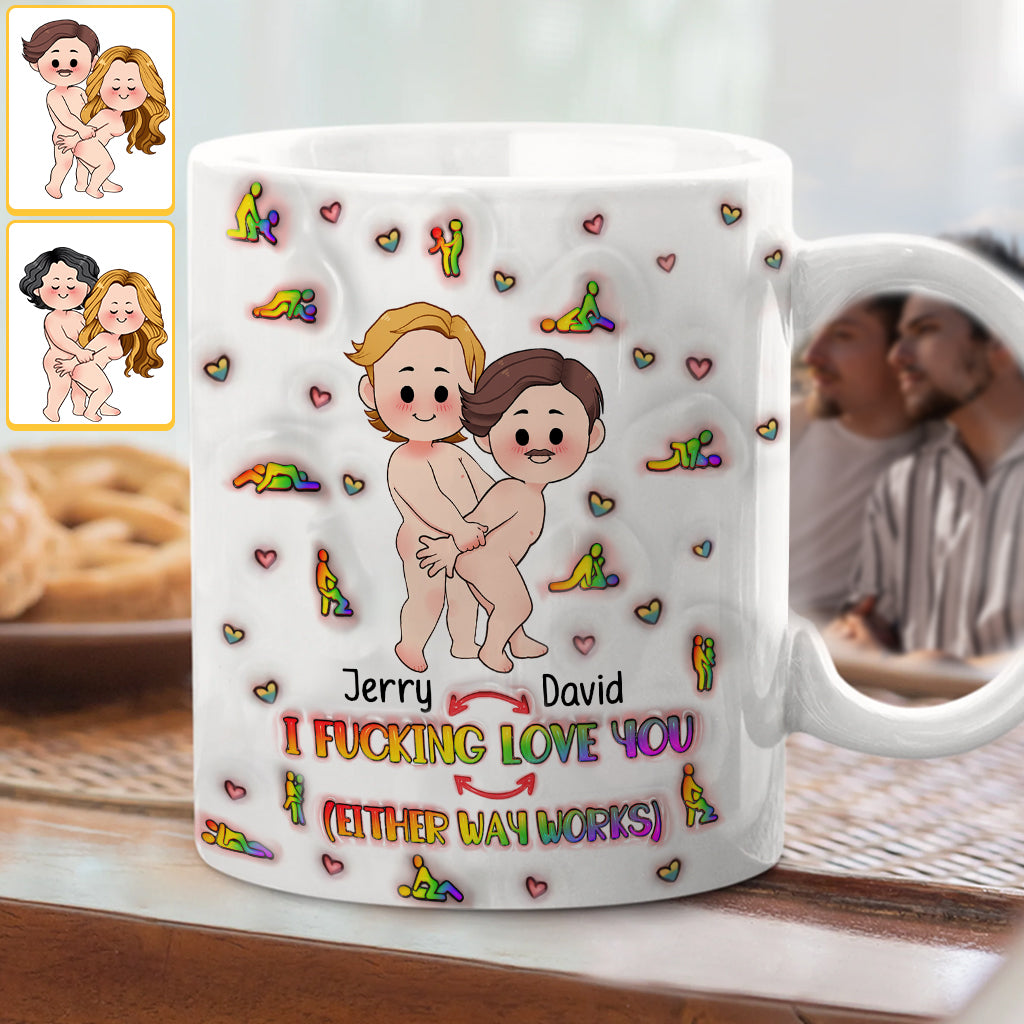 Ich liebe dich – Personalisierte Tasse zur Unterstützung der LGBT-Community