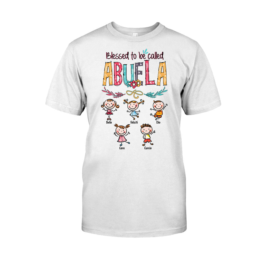 Dios Me Regaló Dos Títulos – Personalisiertes Oma-T-Shirt und Kapuzenpullover