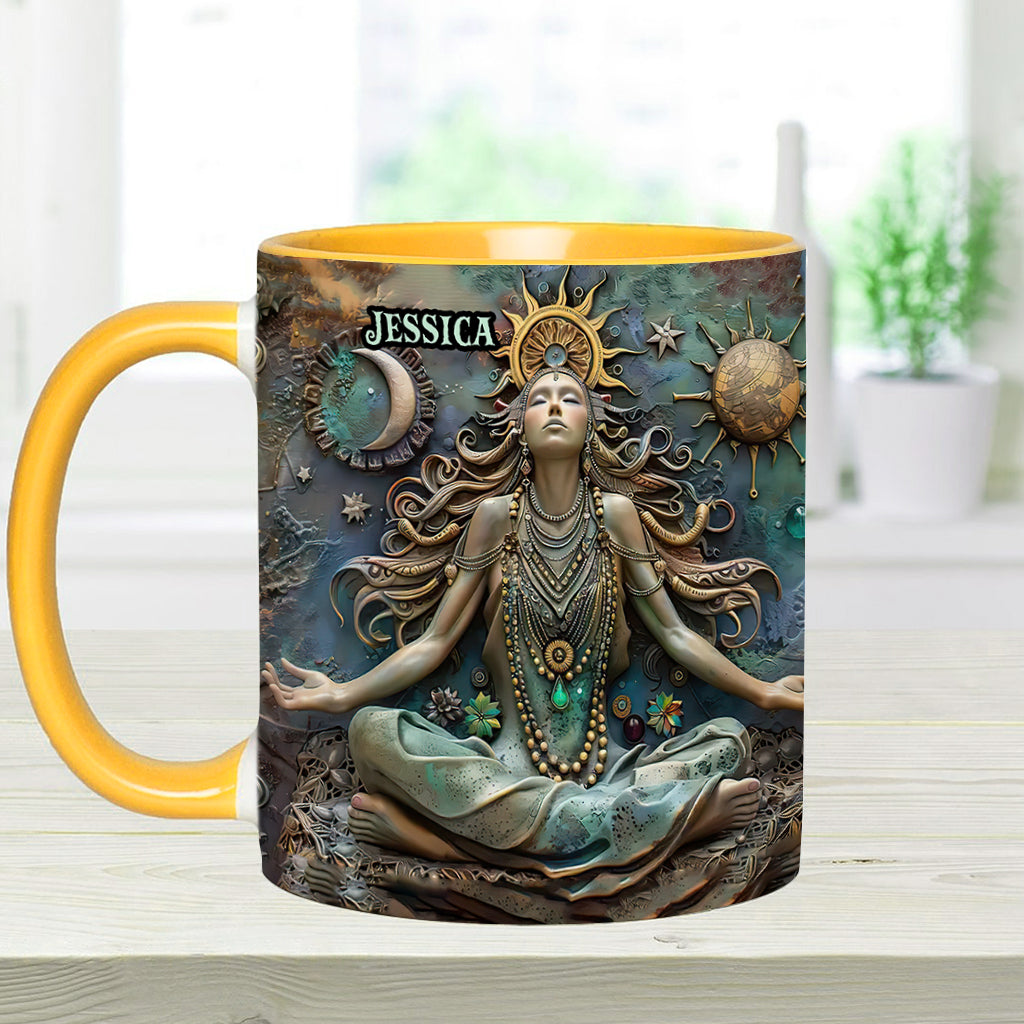 I'm Not Sugar And Spice - Personalized Yoga Accent Mug