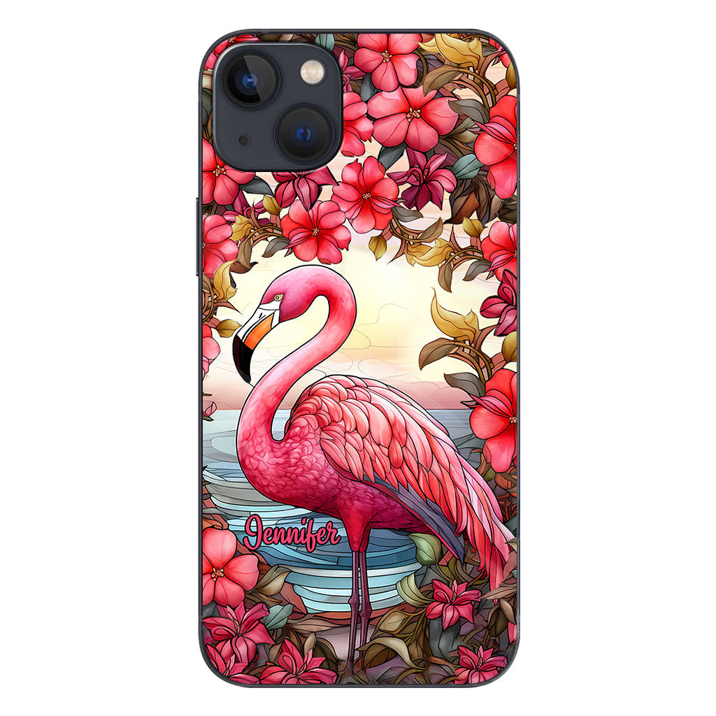 Flamingos lieben – Personalisierte Flamingo-Handyhülle