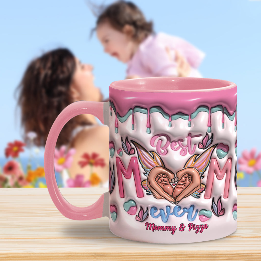 Beste Mama aller Zeiten – Schmetterlingsverwandlung – Personalisierte Tasse mit Muttermotiv
