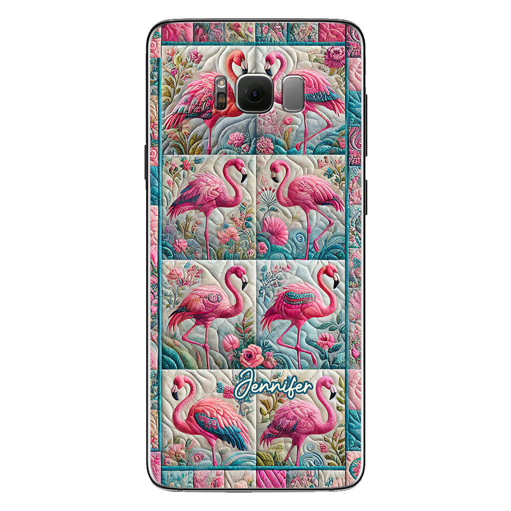 Vintage Flamingo – Personalisierte Flamingo-Handyhülle