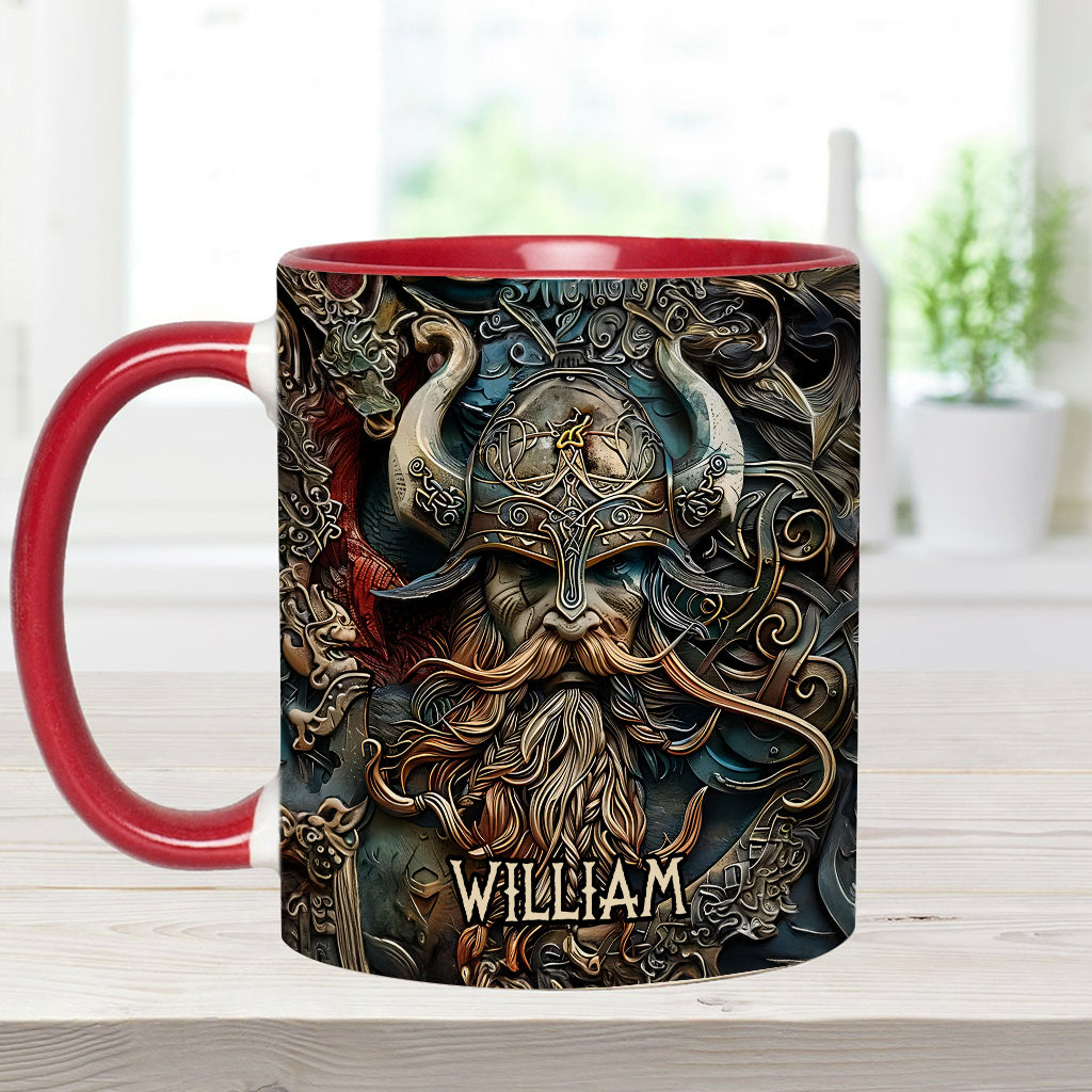 Vintage-Wikingerheld – Personalisierte Tasse mit Wikinger-Akzent