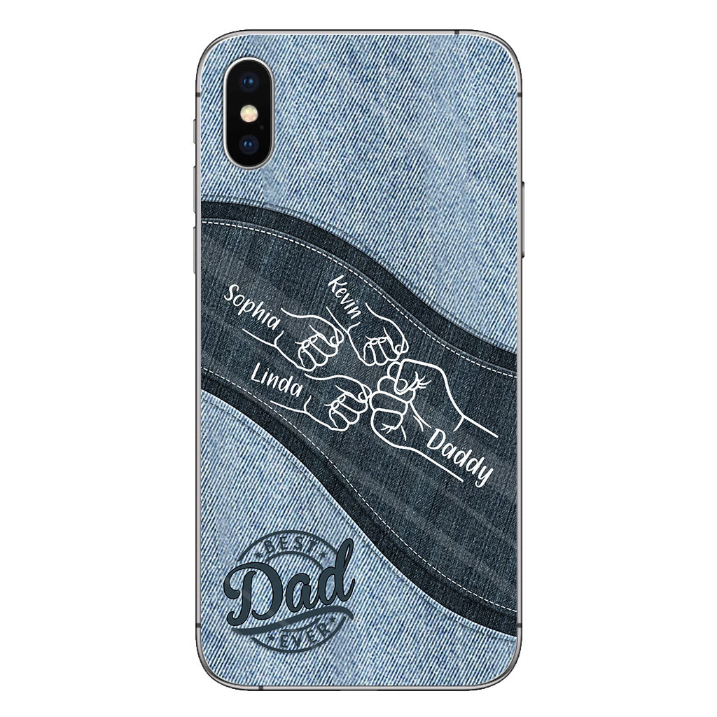 Daddy And Me Daddy's Team - Personalized Father Phone Case