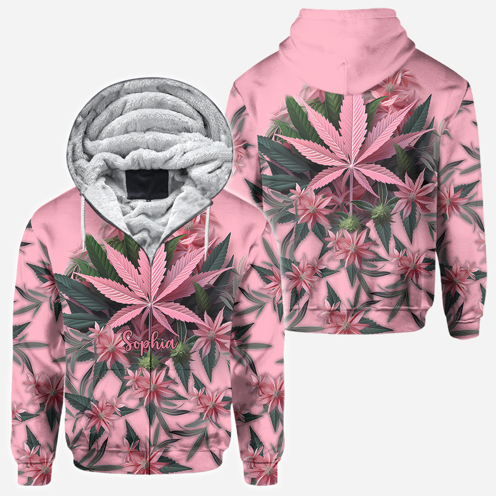 Pink Stoner Chick - Personalized Weed All Over Shirt