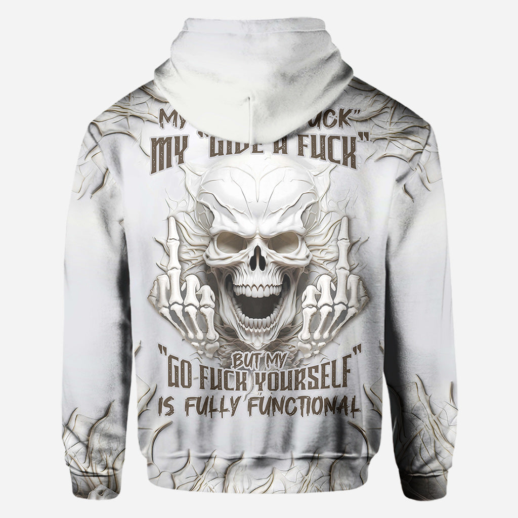 Sarkasmus Weißer Totenkopf - Personalisiertes Totenkopf-Shirt