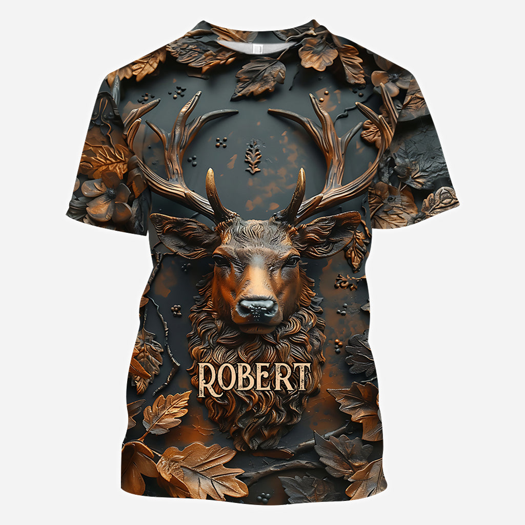Cooles Hirsch-Shirt mit personalisiertem Jagdmotiv