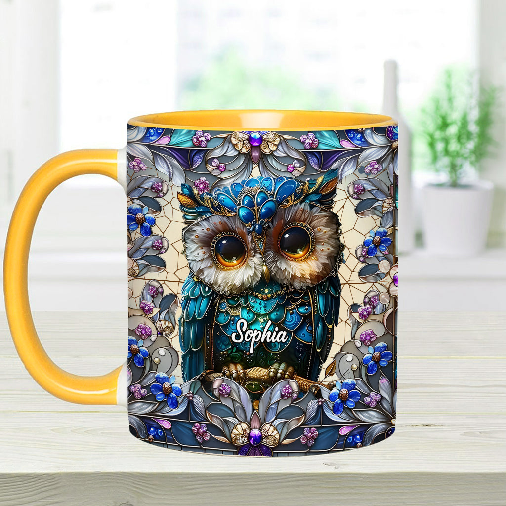 Charming Owl - Personalized Owl Accent Mug