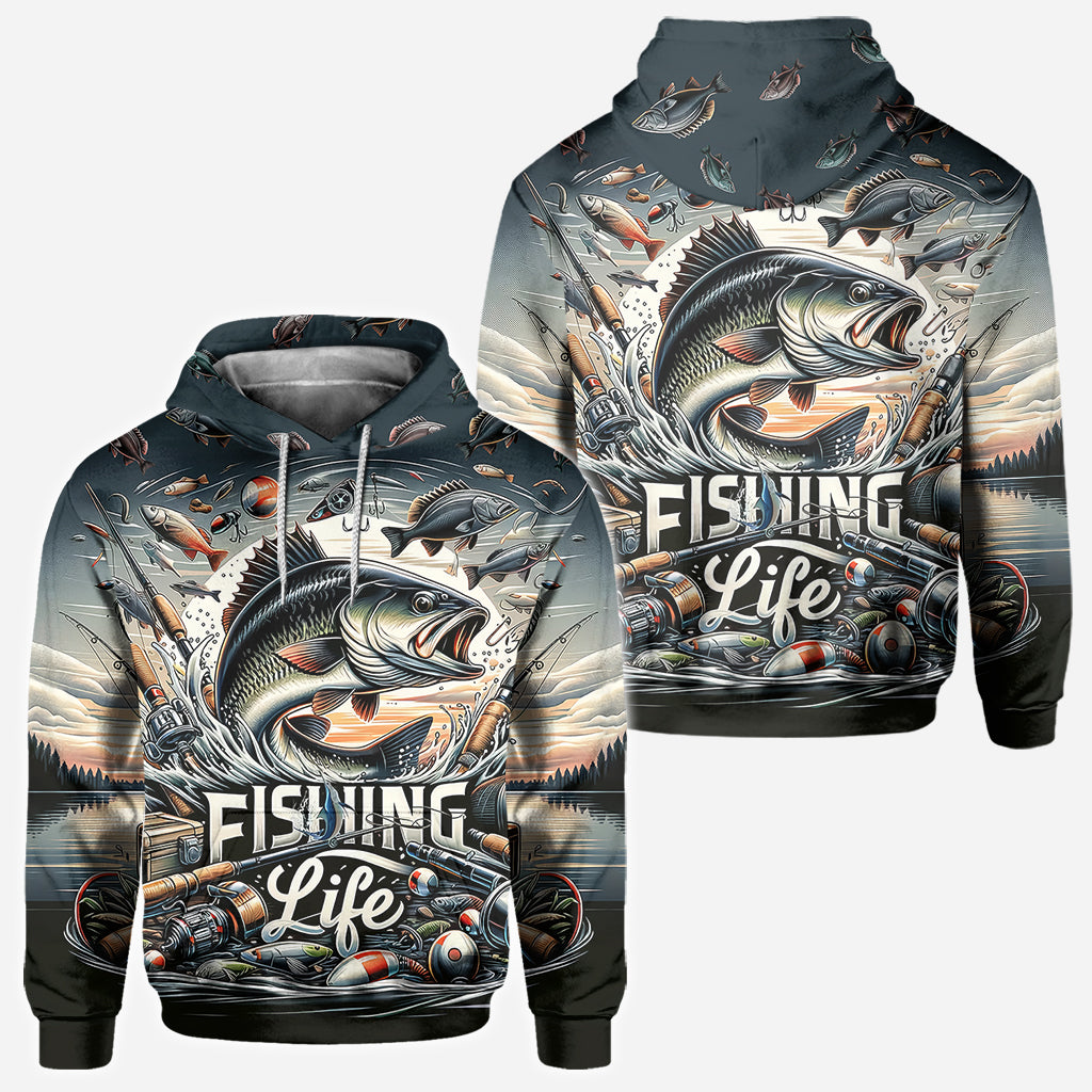 Fishing Life - Fishing All Over Shirt