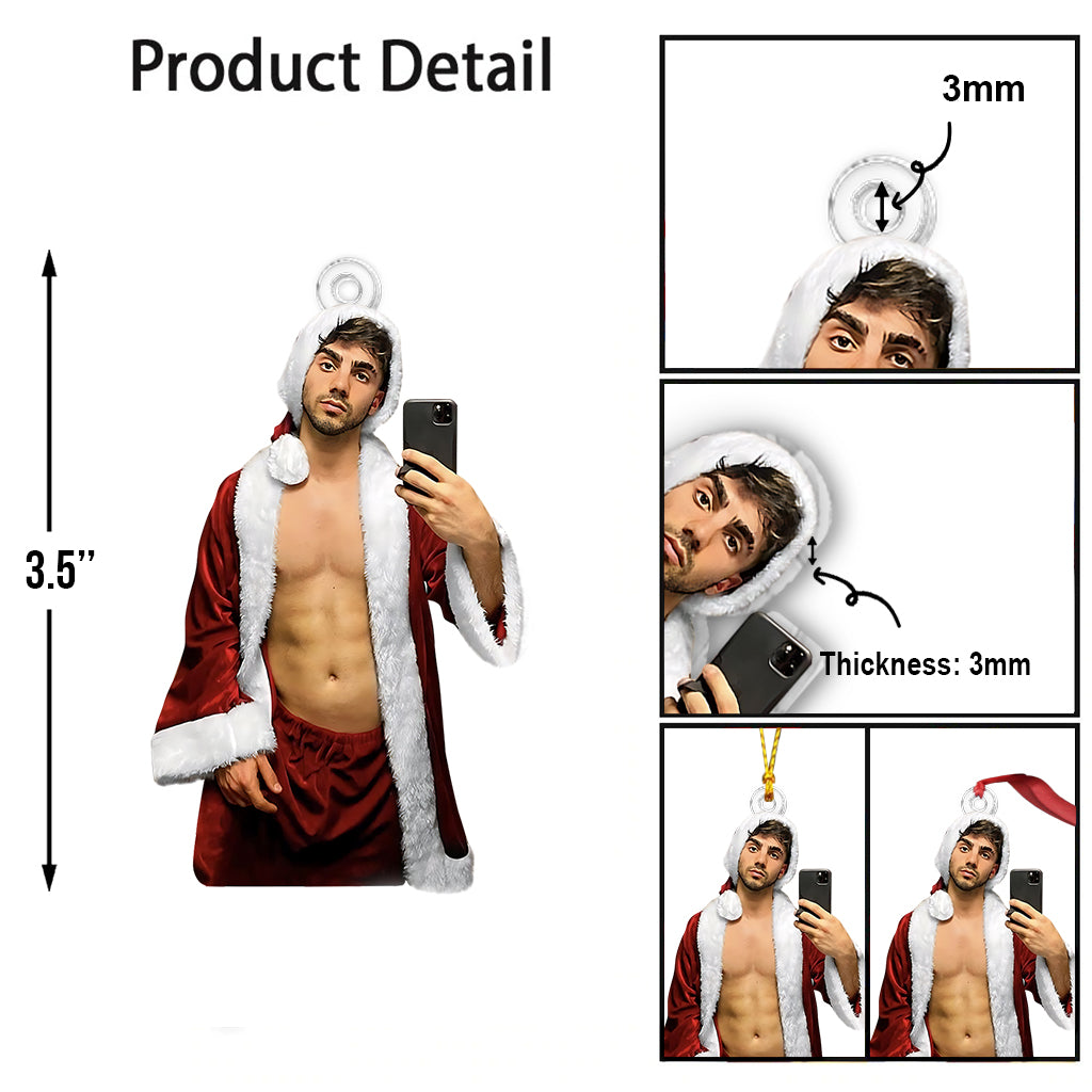 Foto-Ornament als Geschenk für die Freundin – personalisiertes, individuell geformtes Ornament für Paare