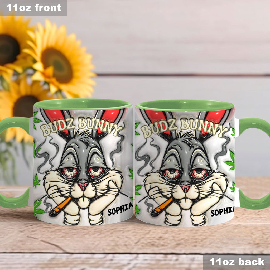 Dope Bunny – Personalisierter Becher mit Weed-Akzent