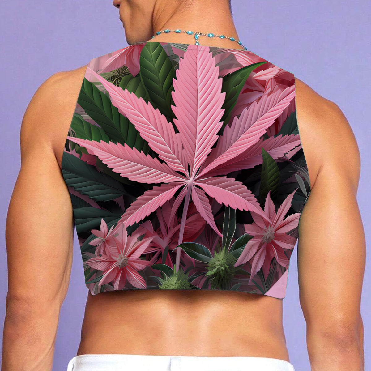 Hübsche kleine Kifferin – personalisiertes Tanktop für Cannabis-Crop-Top
