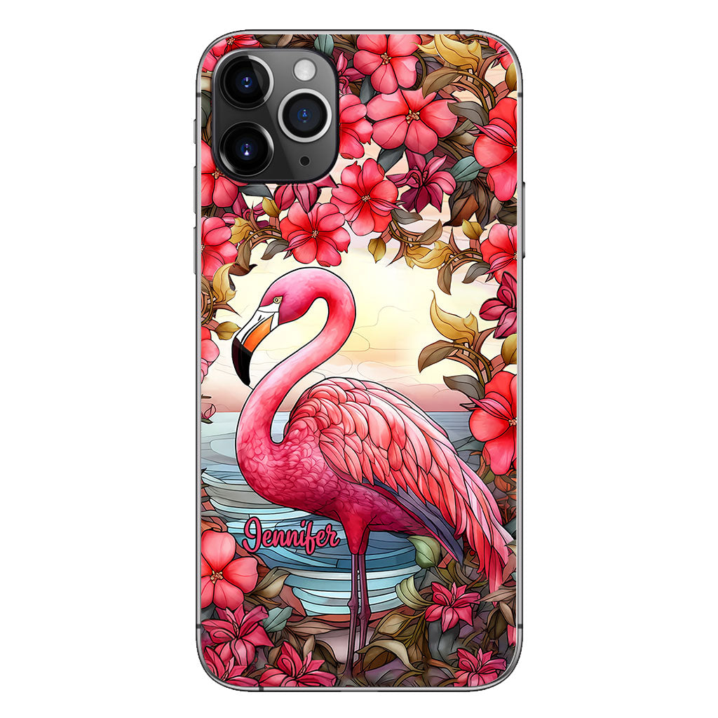 Flamingos lieben – Personalisierte Flamingo-Handyhülle