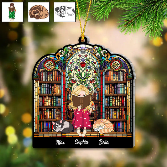 Einfach ein Mädchen, das Bücher liebt – personalisierter Buchanhänger in individueller Form