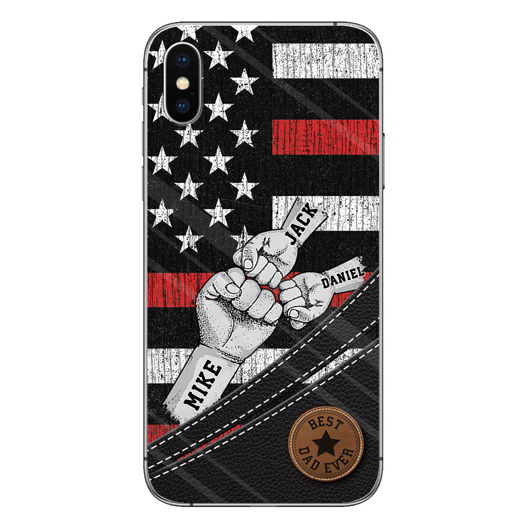 Wolfsrudel – Personalisierte Handyhülle für Väter