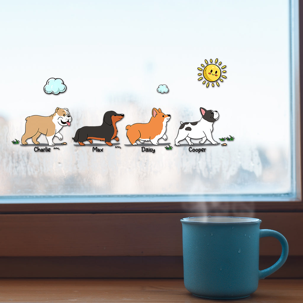 The Walking Dogs – Personalisierter Hunde-Aufkleber (Vollversion)