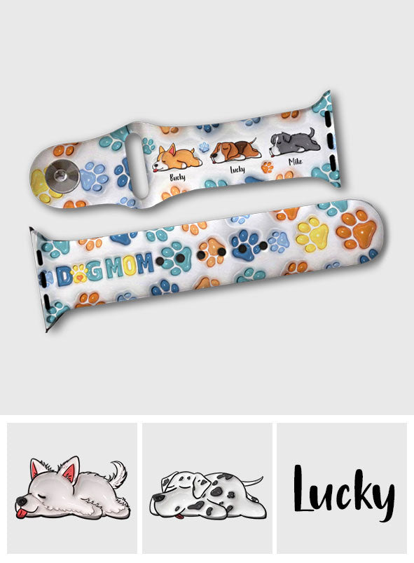 Der beste Hunde-Papa/die beste Hunde-Mama aller Zeiten – personalisiertes Apple Watch-Armband für Hunde