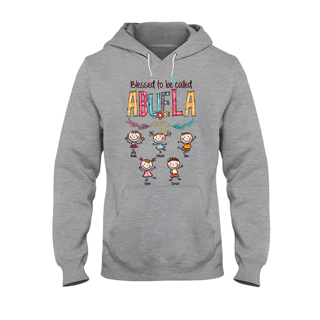 Dios Me Regaló Dos Títulos – Personalisiertes Oma-T-Shirt und Kapuzenpullover