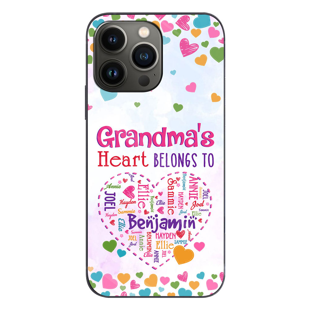 Grandma's Heart - Personalized Grandma Phone Case