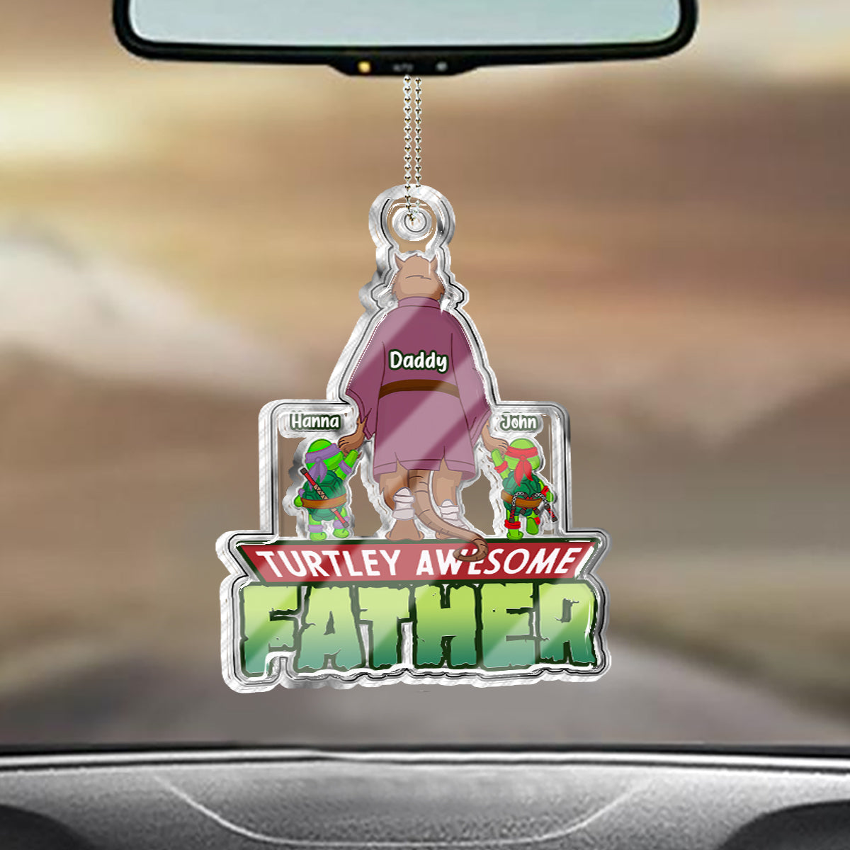 UFO mit Katze – Personalisierter Autoanhänger in Katzenform