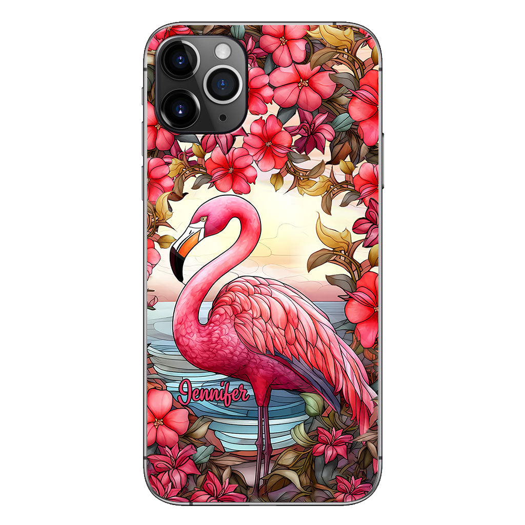 Flamingos lieben – Personalisierte Flamingo-Handyhülle