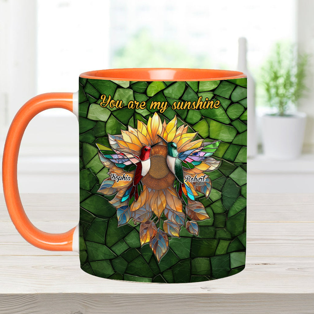 Du bist mein Sonnenschein – Personalisierte Tasse für Paare