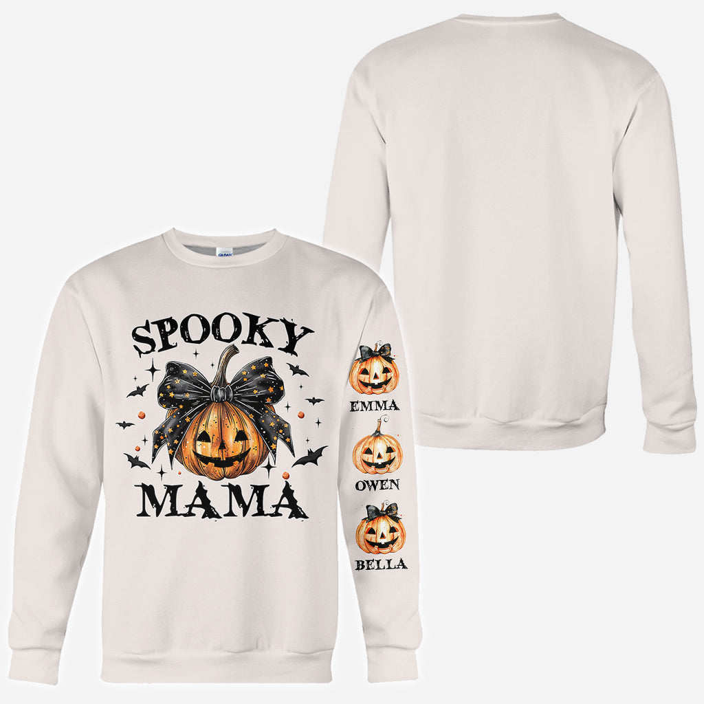 Gruselige Mama – Personalisiertes Mutter-Shirt
