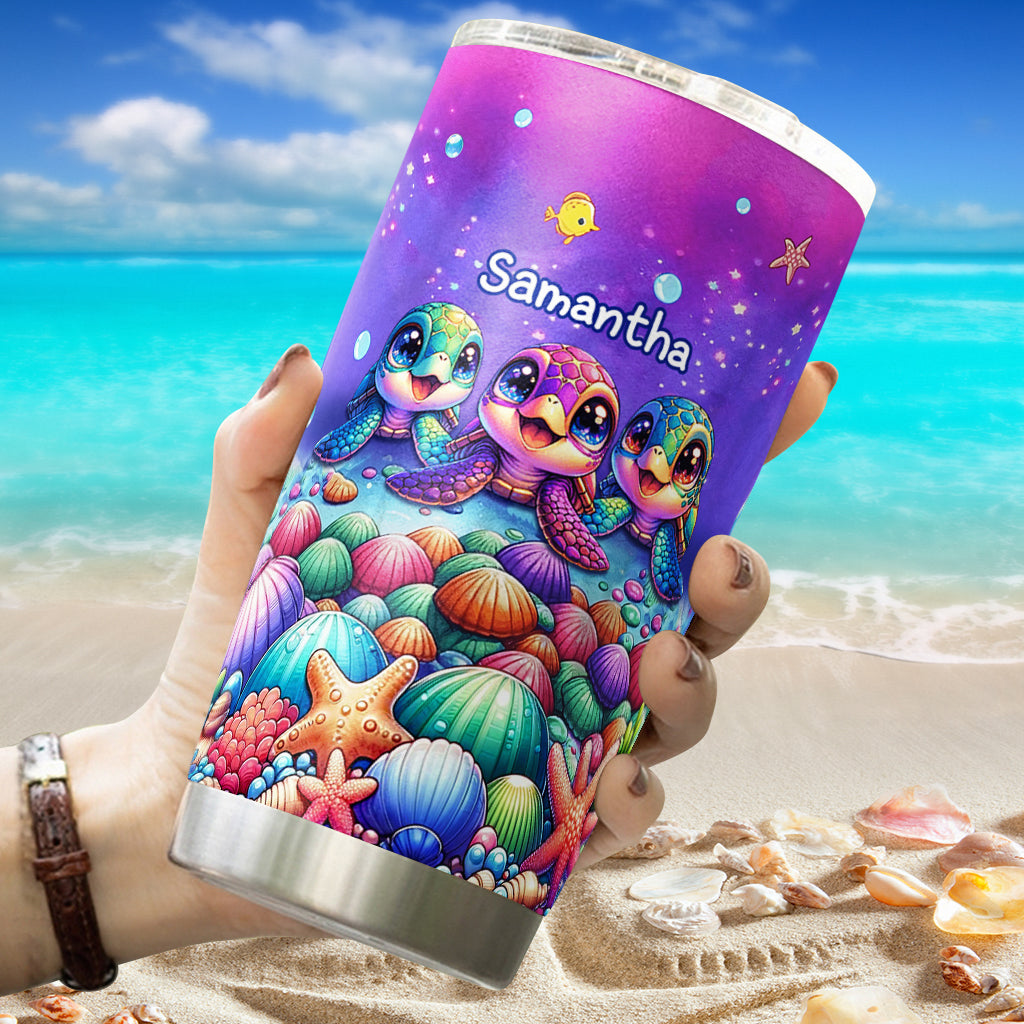 Just A Girl Who Loves Turtles - Personalized Turtle Tumbler