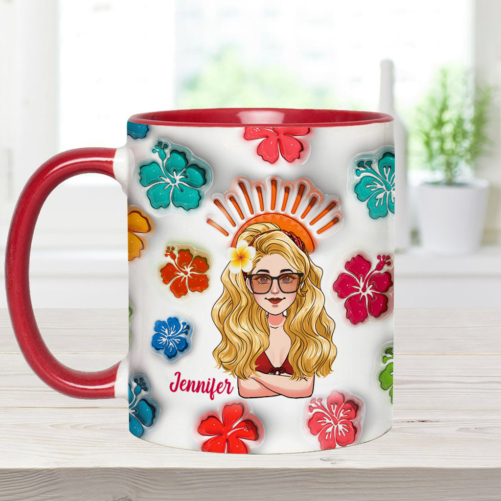 Sommerfeeling – Personalisierte Tasse für Meeresliebhaber