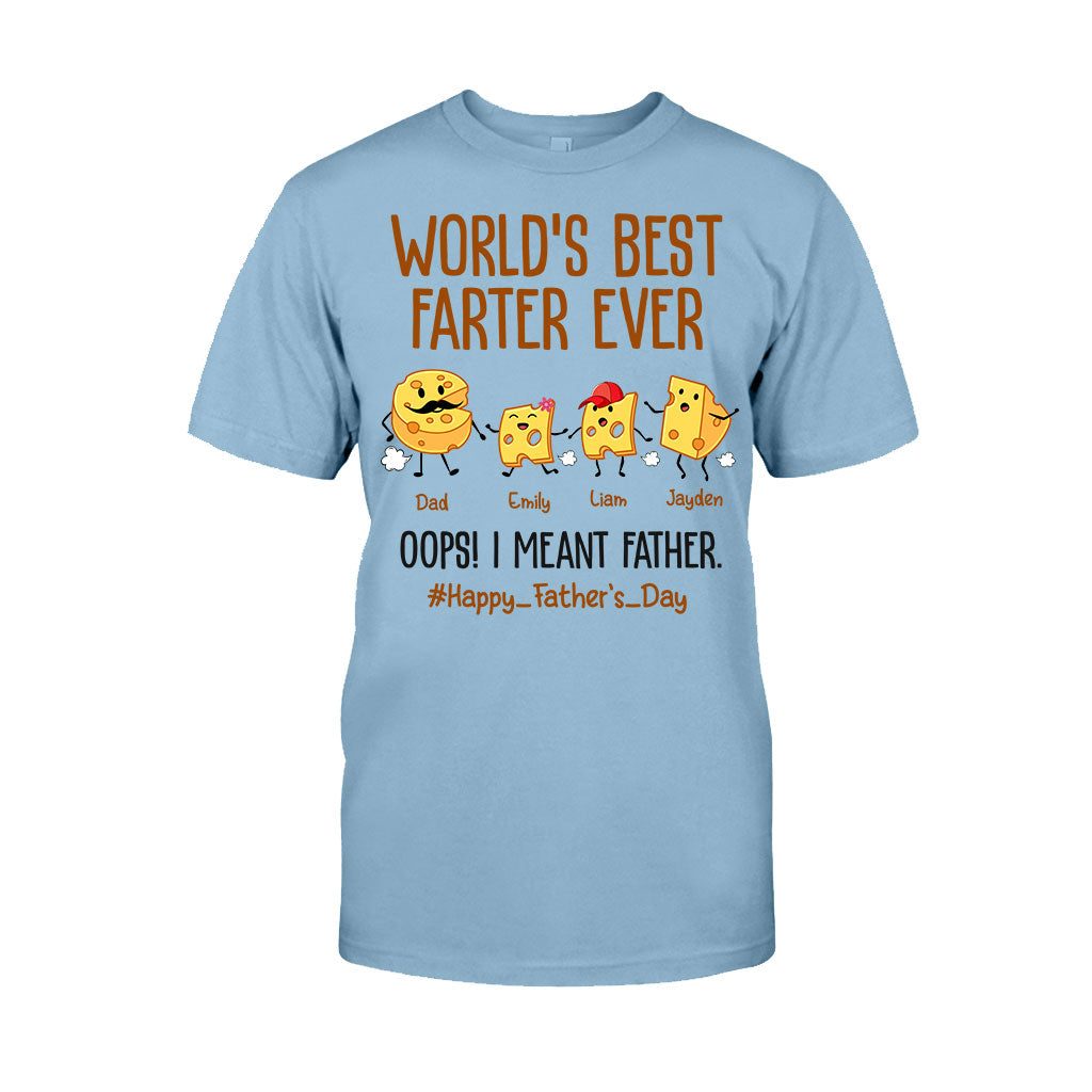 Der beste Furzer der Welt – Lustiger Käse – Personalisiertes Vater-T-Shirt und Hoodie