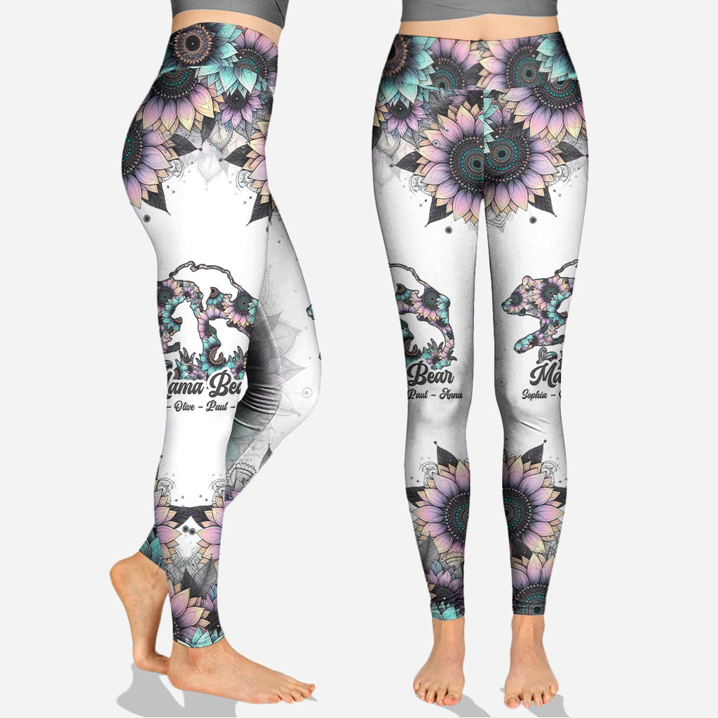 Mama Bär – Personalisiertes Tanktop und Leggings mit Mutter-Hohlraum-Motiv