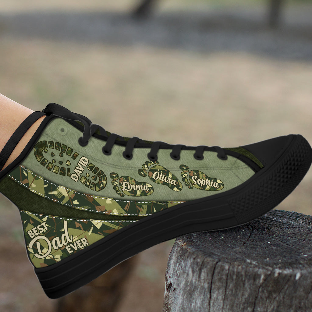 Der beste Papa/Opa/Onkel aller Zeiten – personalisierte High-Top-Schuhe für Väter