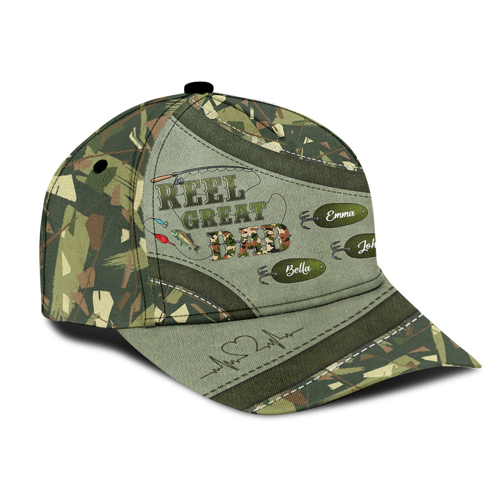 Western Reel Great Dad Camouflage - Personalisierte klassische Vaterkappe