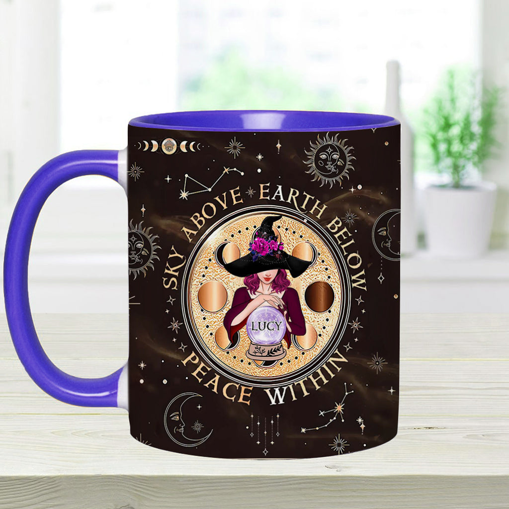 As Above So Below - Personalized Witch Accent Mug