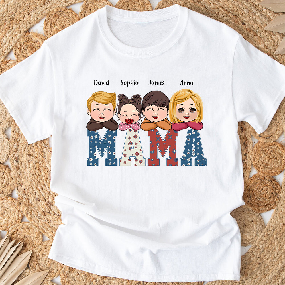Amerikanische Mama – Beliebiger Titel, Vintage-Retro-Stil – Personalisiertes Mutter-T-Shirt und Hoodie