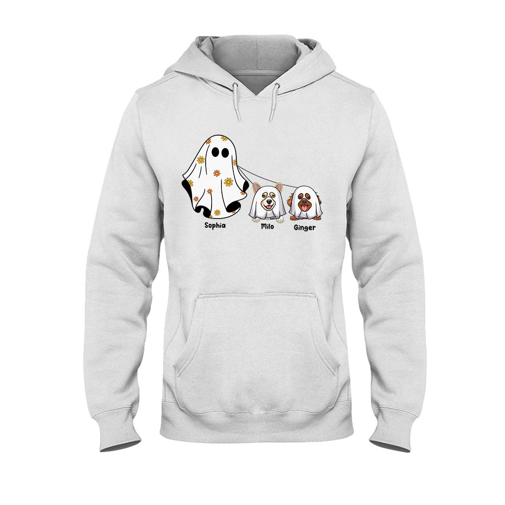 Niedliche Geister – Personalisiertes Hunde-T-Shirt und Hoodie