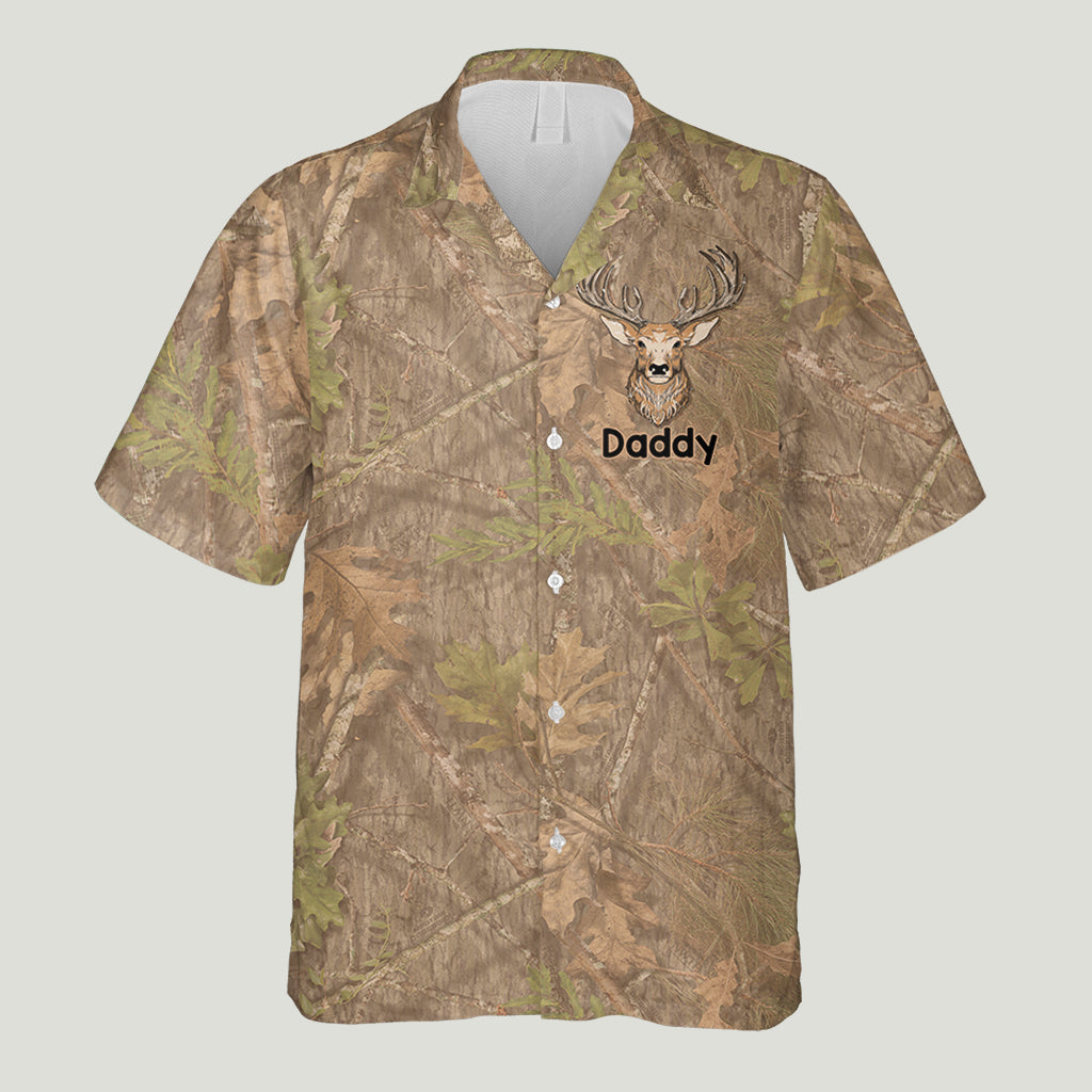 Hunter Dad Deer Hunting - Personalized Hunting Hawaiian Shirt